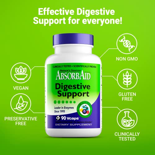 AbsorbAid Nature's Sources AbsorbAid Digestive Support - 90 Vcaps - Image 3
