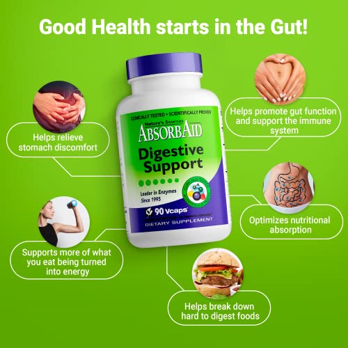 AbsorbAid Nature's Sources AbsorbAid Digestive Support - 90 Vcaps - Image 5
