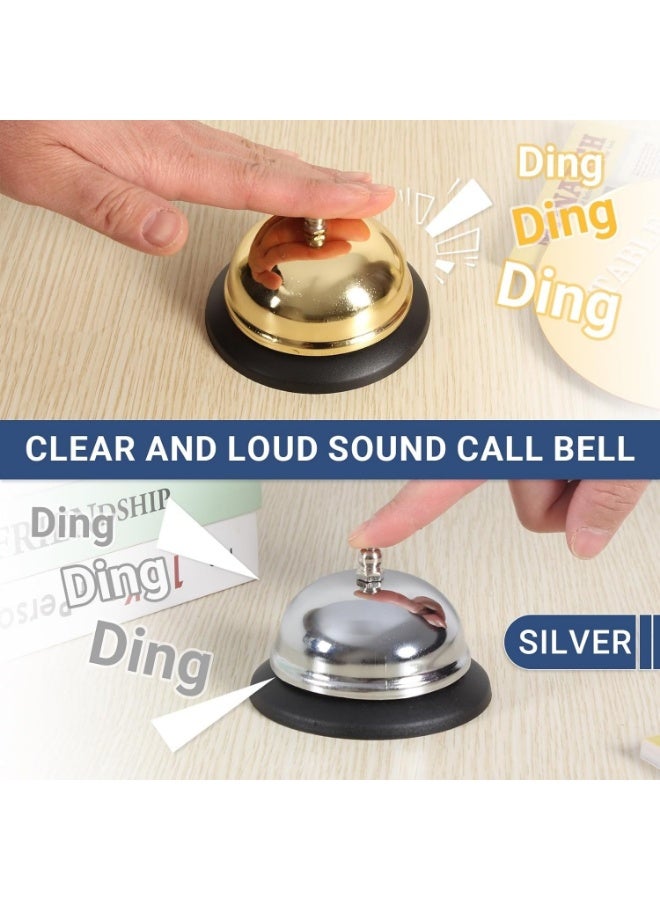 1 Packs Call Bell Loud Clear Desk Bell with Anti-Rust Steel 8.3 cm Durable Service Bells for Hotels, Classrooms, Restaurants, Reception Areas - Image 2