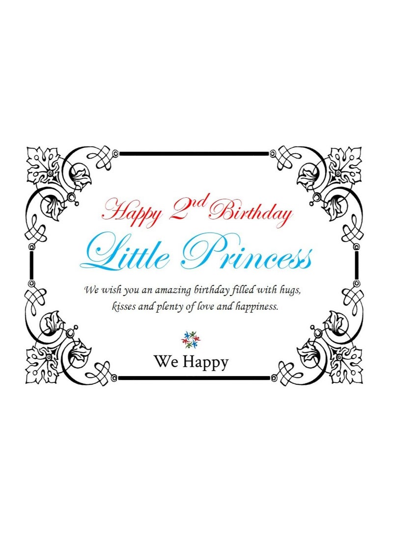We Happy 4-Piece 2nd Birthday Baby Girls Dress Princess Costume  - Image 4
