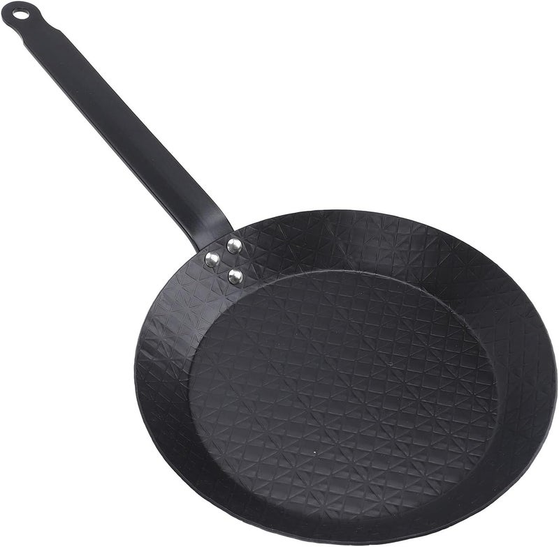 Carbon Steel Skillet Nonstick Frying Pan 20cm 7.9in, Smokeless Design, Comfortable Grip - Even Heat Distribution, Multifunctional for Indoor and Outdoor Cooking (20cm) - Image 4
