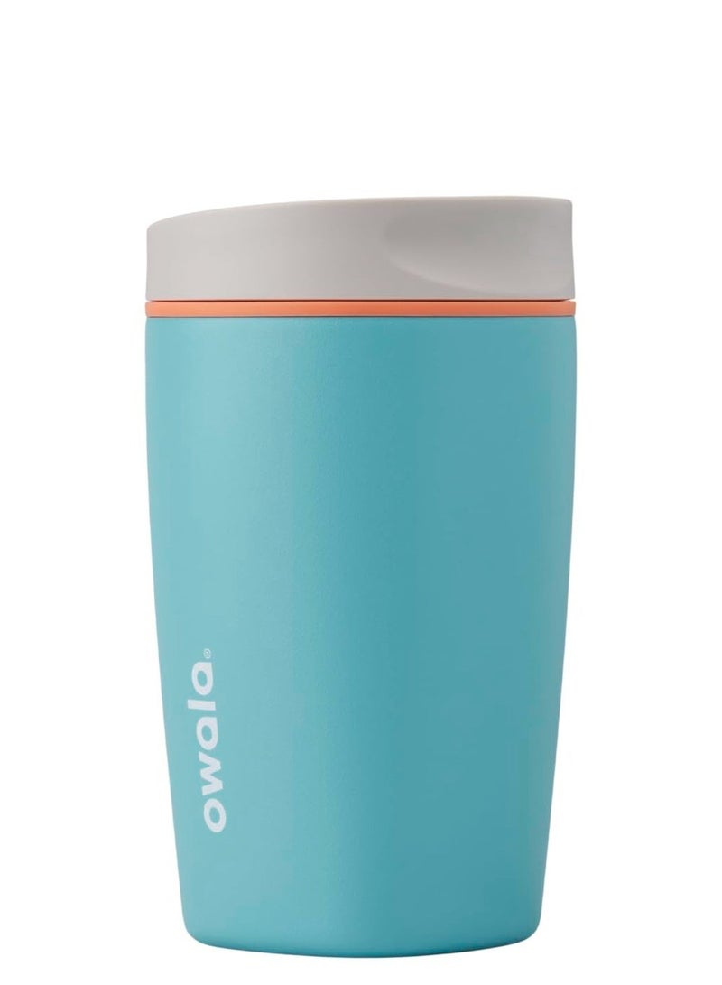 Owala Travel Coffee Mug - 12oz Vacuum Insulated Tumbler, Leak-Proof Lid, Reusable Cup for Office, Commute, Outdoor, Keeps Drinks Hot/Cold, Turquoise - Image 2