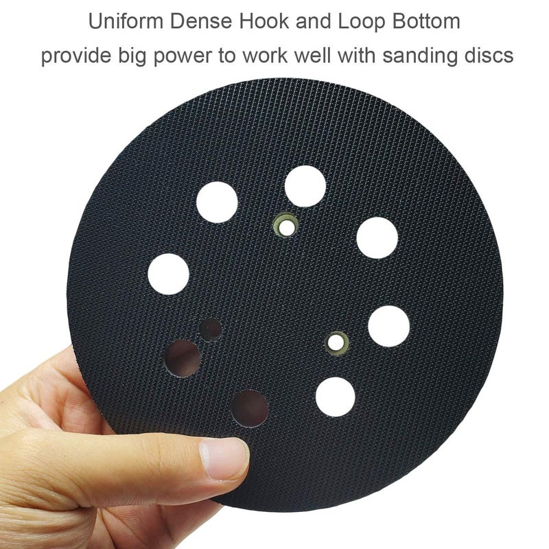 M-jump 5 inch 8 Hole Sander Hook and Loop Replacement Pad For DeWalt DW420, DW421, Dw423, DW426, D26451, D26453 Orbital Sander - Image 5
