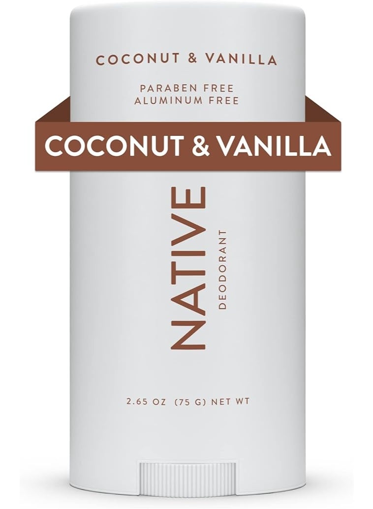 Native Deodorant - Natural Deodorant for Women and Men - Vegan, Gluten Free, Cruelty Free - Aluminum Free, Free of Parabens & Sulfates - Coconut & Vanilla - Image 1
