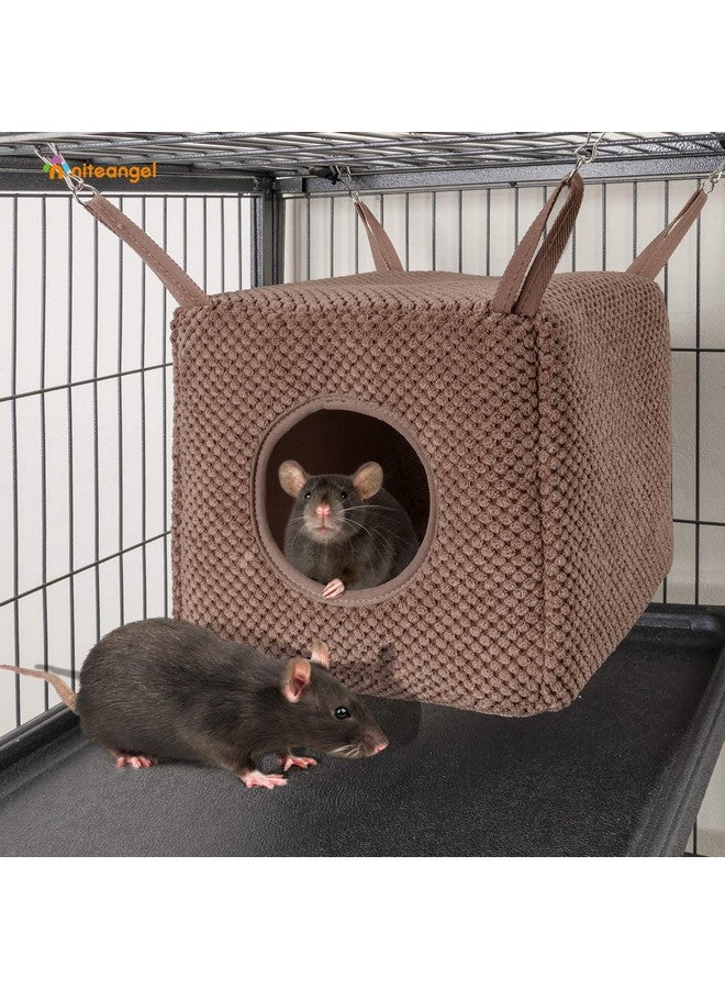 Niteangel Ferret Cozy Swing Hammock - Hanging Beds for Ferrets Rats Chinchilla Sugar Gliders or Other Small Animals (Chocolate) - Image 5
