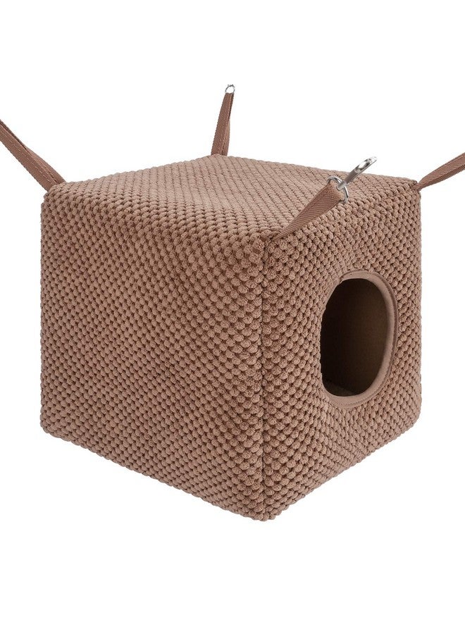 Niteangel Ferret Cozy Swing Hammock - Hanging Beds for Ferrets Rats Chinchilla Sugar Gliders or Other Small Animals (Chocolate) - Image 1