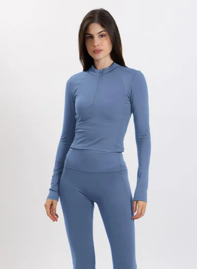 شايبس SCULPT CROP ZIP-UP TOP