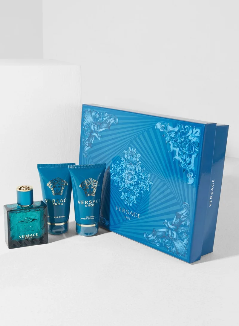 VERSACE Eros Men 50ml EDT+50ml SG+50ml ASB