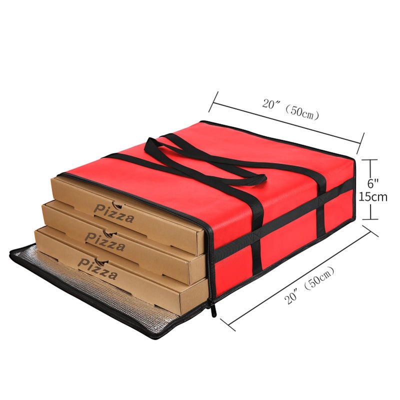 musbus Pizza Carrier Insulated Bags Large for Deliveries, Insulated Pizza Carrier Delivery Bag 20x20 Food Bag for Personal and Professional Use - Image 5