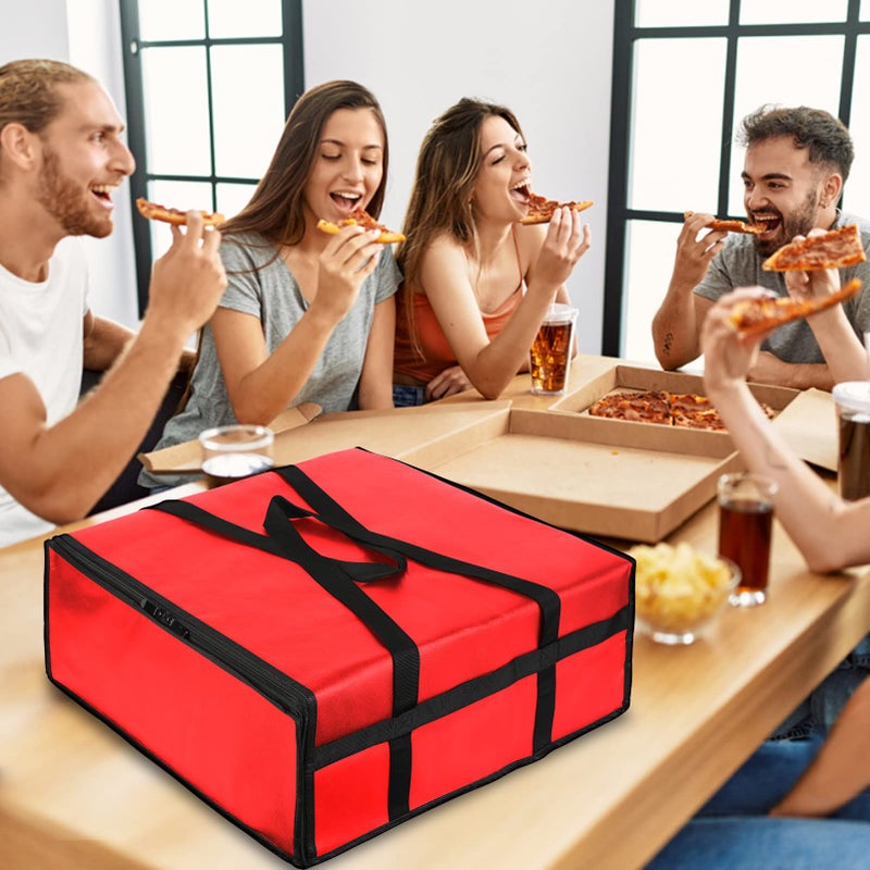 musbus Pizza Carrier Insulated Bags Large for Deliveries, Insulated Pizza Carrier Delivery Bag 20x20 Food Bag for Personal and Professional Use - Image 2