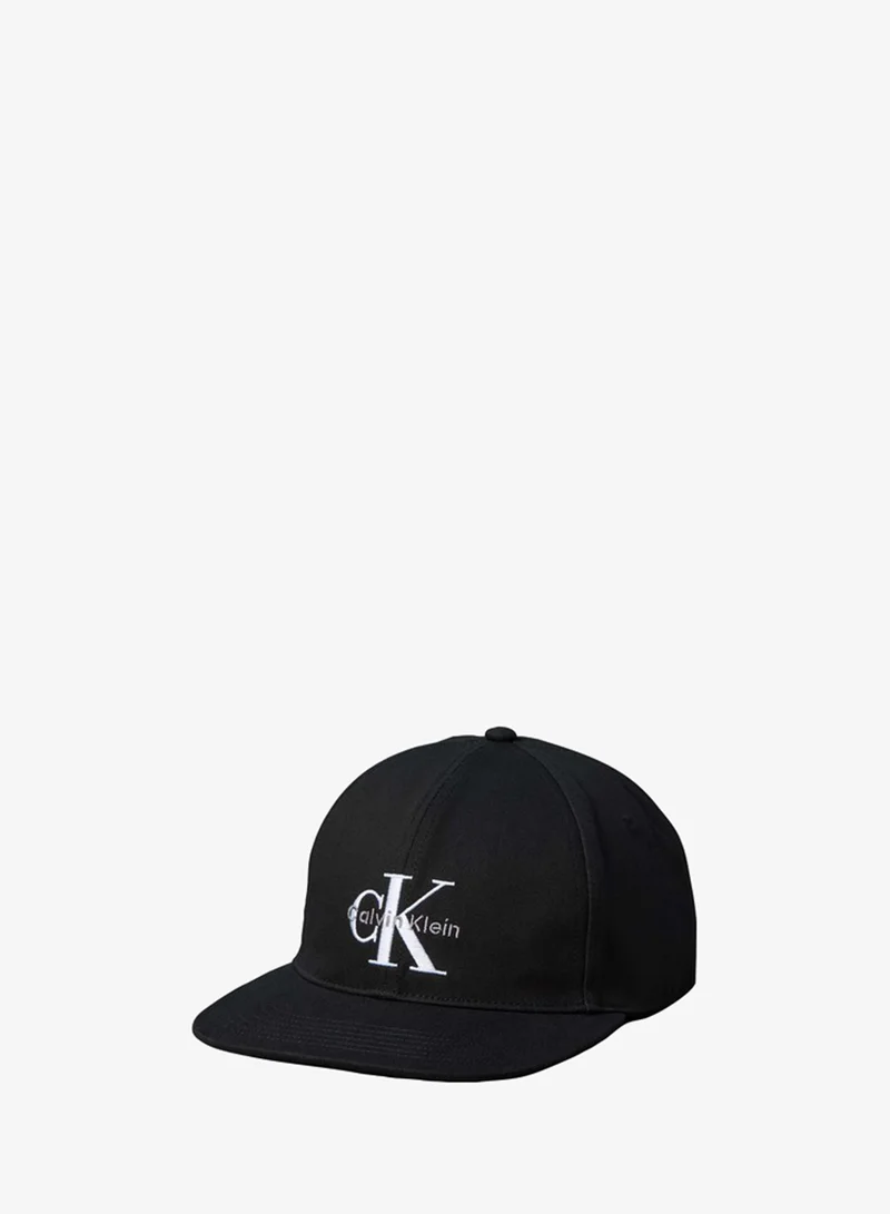 Calvin Klein Monologo Embroidery Flat Brim Cap