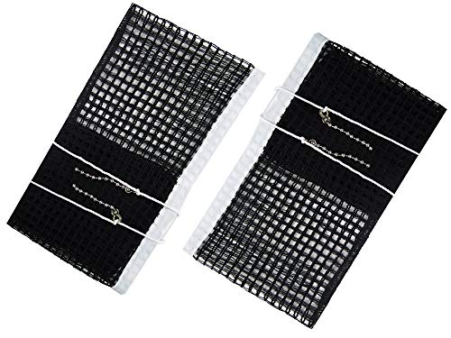 Comesee Ping Pong Nets Replacement, with Chain Tension Table Tennis Nets for Any Table 60 to 72 Inch, 2 Pack Black - Image 1
