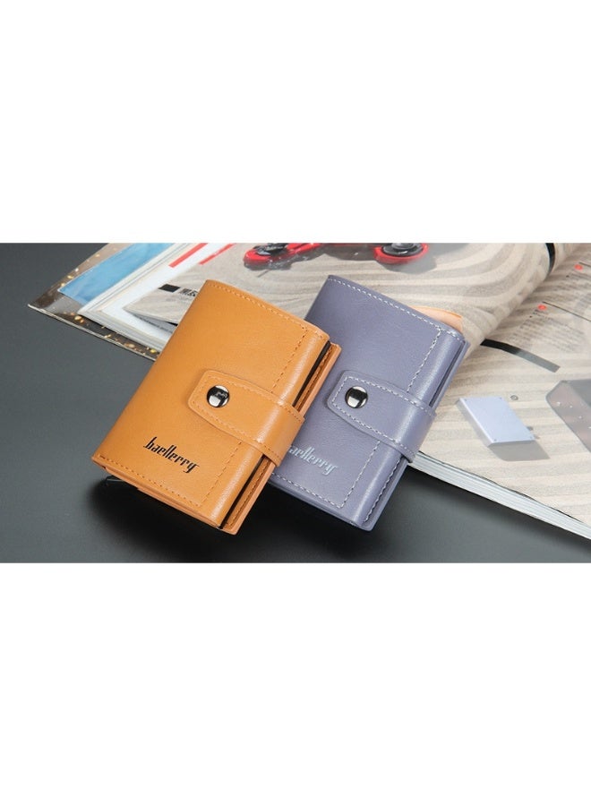 بايلليري حقيبة بطاقات للرجال علبة ألومنيوم مضادة للتشويش بخاصية متعددة الوظائف - حافظة بطاقات متعددة - Image 5