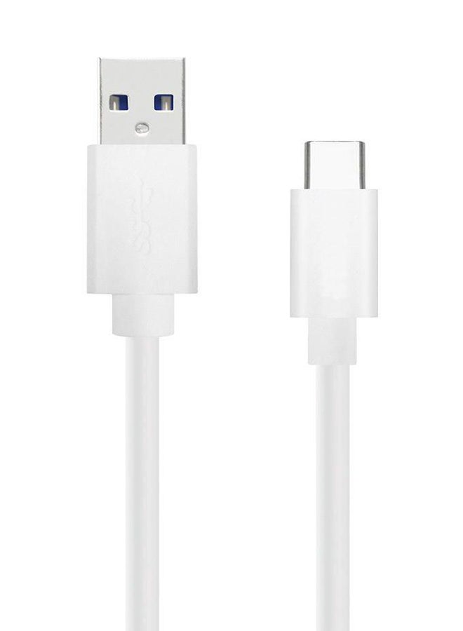 USB To USB Type-C Cable White - Image 2