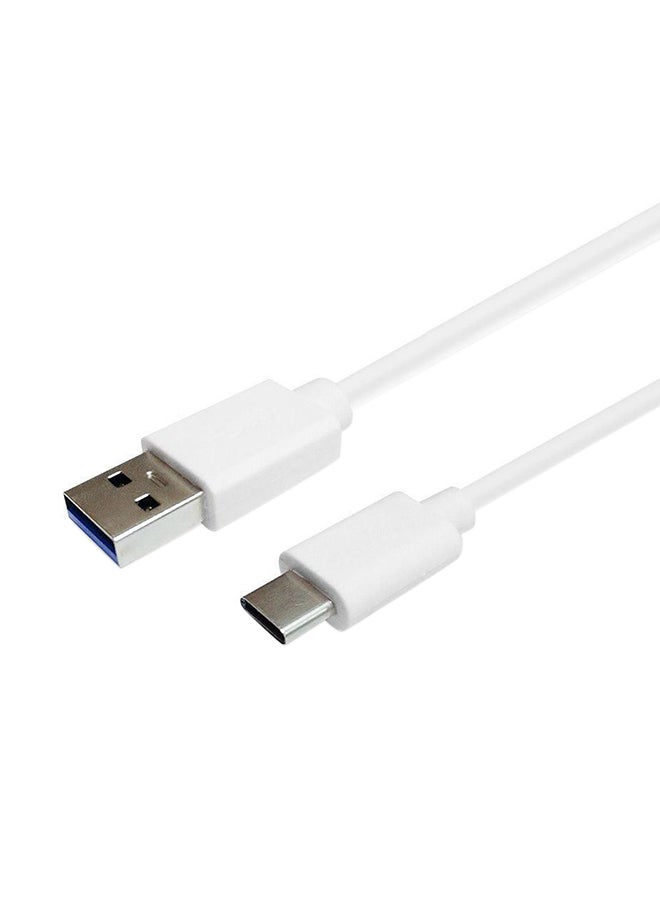 USB To USB Type-C Cable White - Image 1
