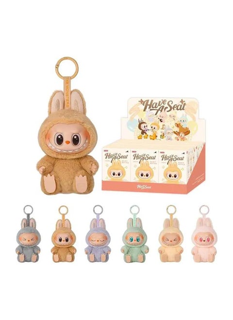 LABUBU The Monsters Animals Series, LABUBU in Various Plush Animal Costumes, Characters Random Design Figures Collectible, Blind Box 6PCS