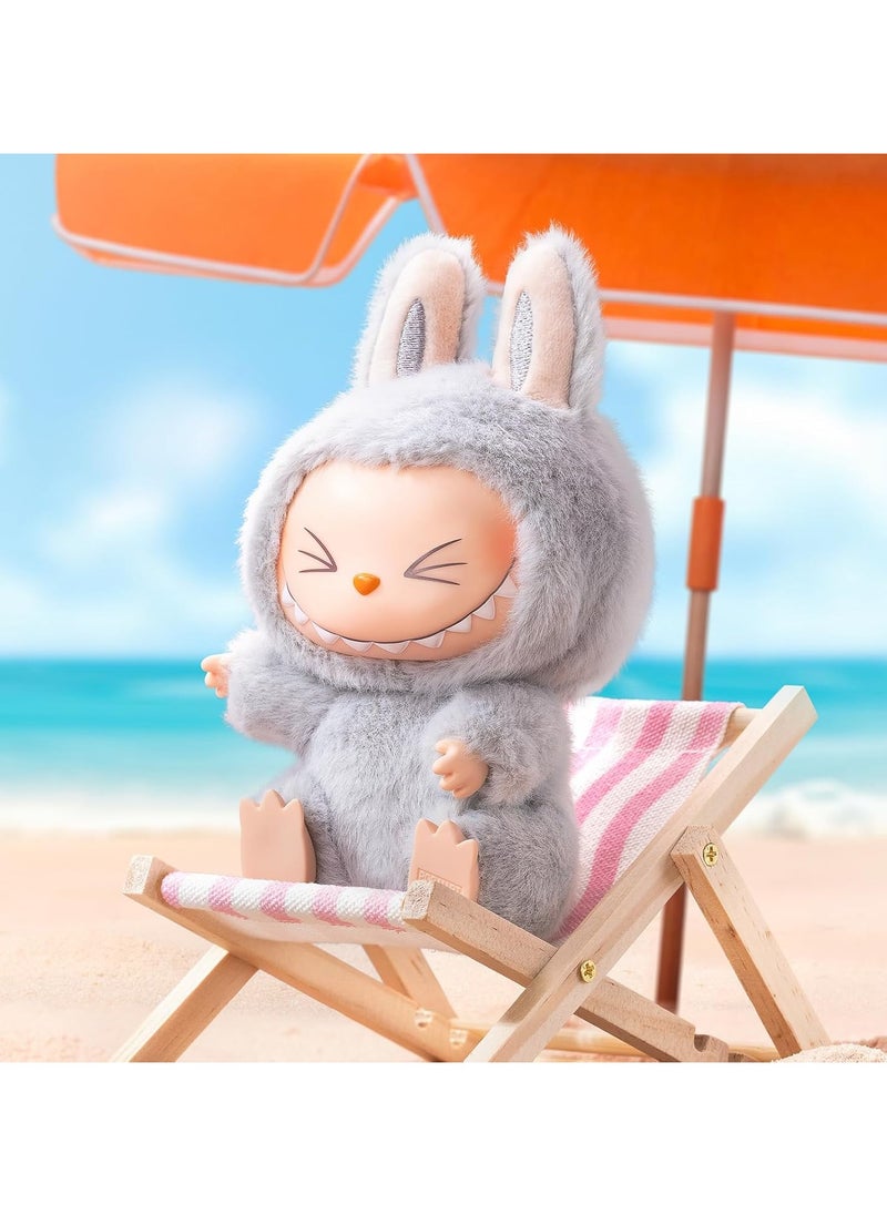 LABUBU The Monsters Animals Series, LABUBU in Various Plush Animal Costumes, Characters Random Design Figures Collectible, Blind Box 6PCS