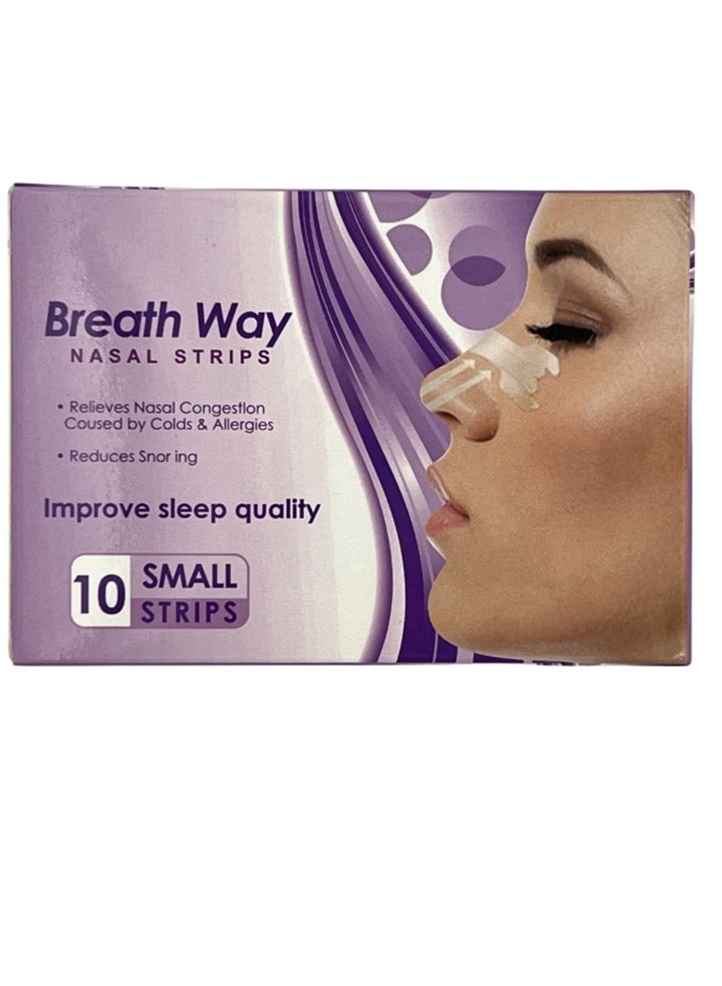 شرائط أنفية عامة صغيرة/متوسطة الحجم - عبوة من 10 قطع