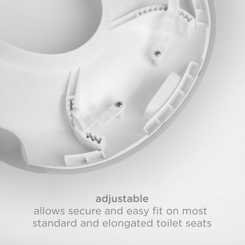 Ubbi Adjustable Toilet Trainer for Toddlers in Potty Training with Built-in Handles and Bonus Potty Hook for Easy Storage, Gray - Image 5