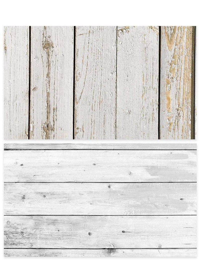Generic 60*90 Photography Background Double Sided 2 Patterns Waterproof Premium Texture Backdrop Wall Video displaying Props for ins Style Jewelry/Food photoshoots (wood5)  - Image 1