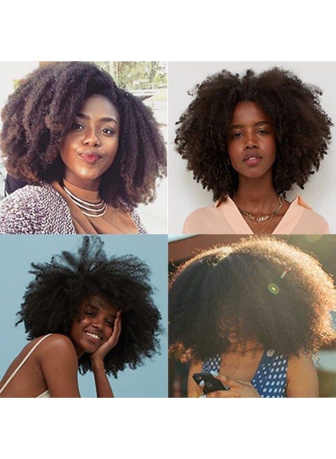 VIOLET 8 Inches Marley Hair Short Afro Kinky Twist Crochet Hair 3 Packs Marley Hair Afro Kinky Curly Crochet Hair for Twists Marley Twist Crochet Braids Synthetic Kinky Hair Extensions(3 Packs -T/30#) - Image 4