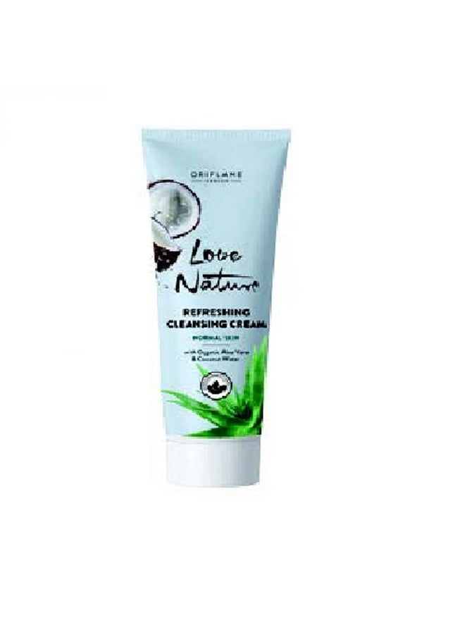 Oriflame Love Nature Refreshing Cleansing Cream With Organic Aloe Vera & Coconut Water  - Image 2
