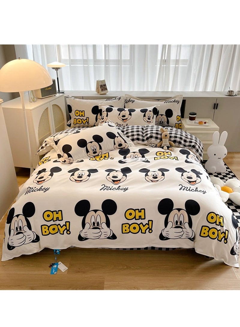 4pcs bedding set 2 pillowcases 1 quilt cover 1 bed sheet four-piece set with creative and fashionable styling - Image 2
