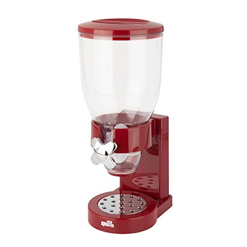 honeycando Zevro /GAT103 Indispensable Dry Food Dispenser, Single Control, Red/Chrome - Image 2