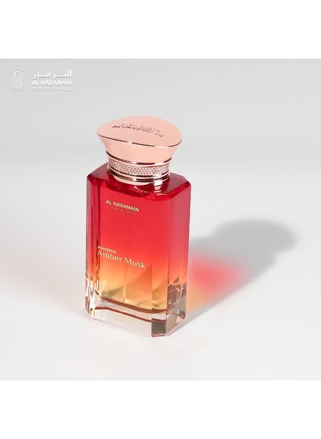 Al Haramain Amber Musk Eau de Parfum 100ml | Unisex Oriental Woody Musk Perfume | Long-Lasting Luxury Fragrance - Image 3