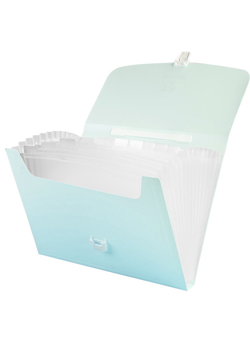 Generic Accordion File Organizer, Expanding File Folder with Multi Pockets,Document Organizer with Handle & Labels,Portable Home Travel Safe Storage for Letter A4 Files and More  - Image 4