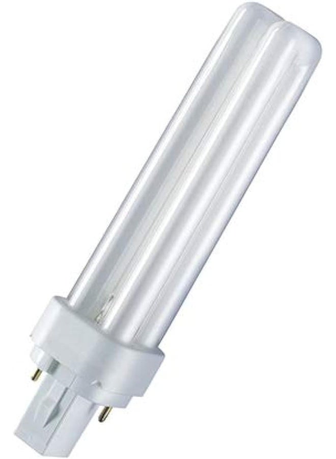 OSRAM Osram DULUX D 13W/830 Compact Fluorescent Light Bulb Warm White G24D1-2 Pin - Image 1