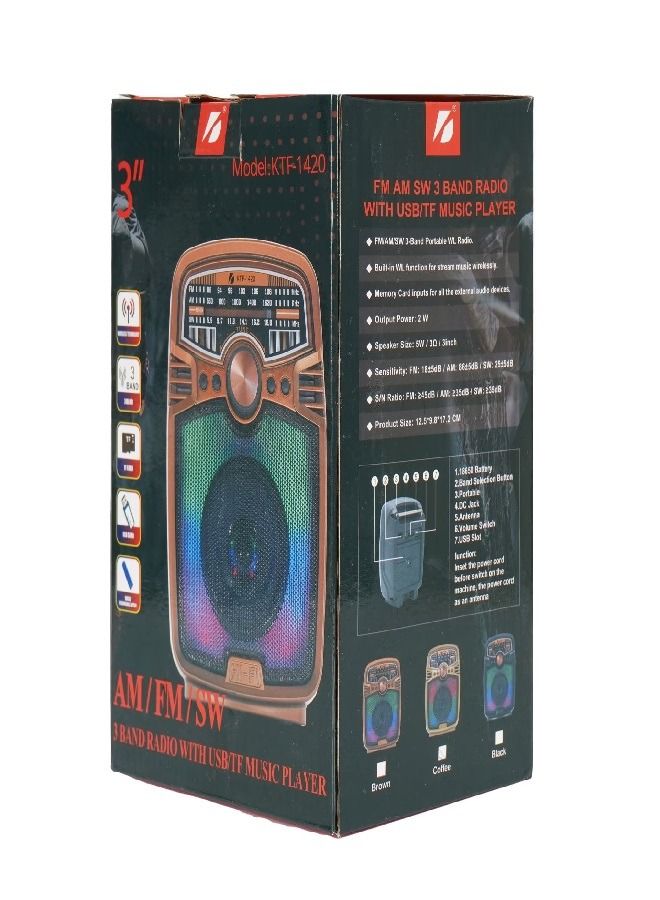 Ipega Wireless Band 3 Radio Music Player with USB & TF Card - Image 4