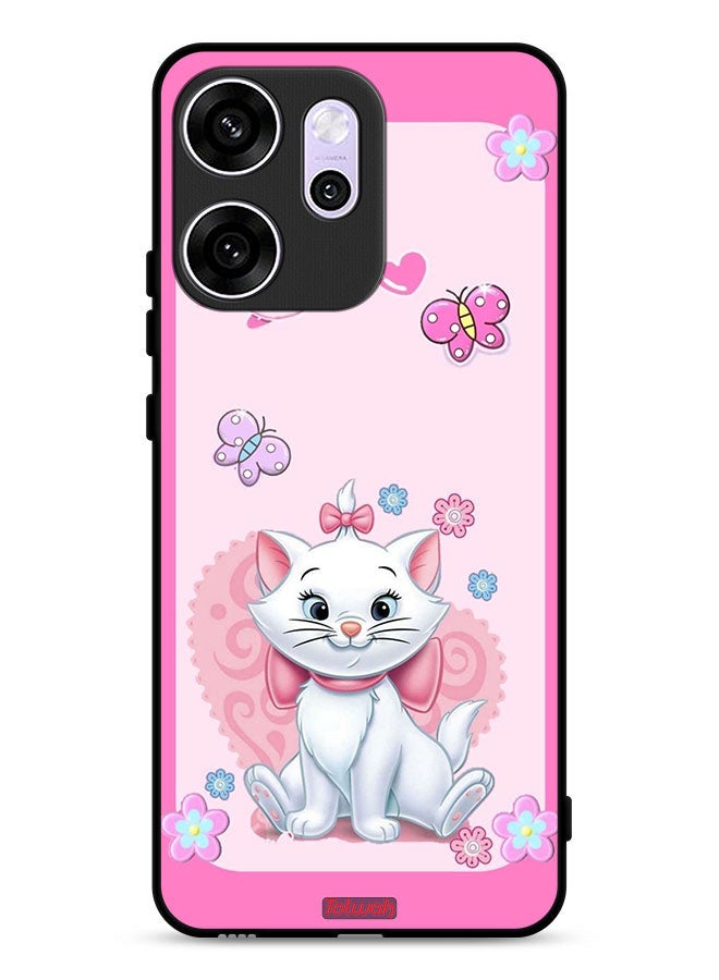 Tolwak Oppo Reno14 F Protective Case Cover Cute Lady Cat - Image 1