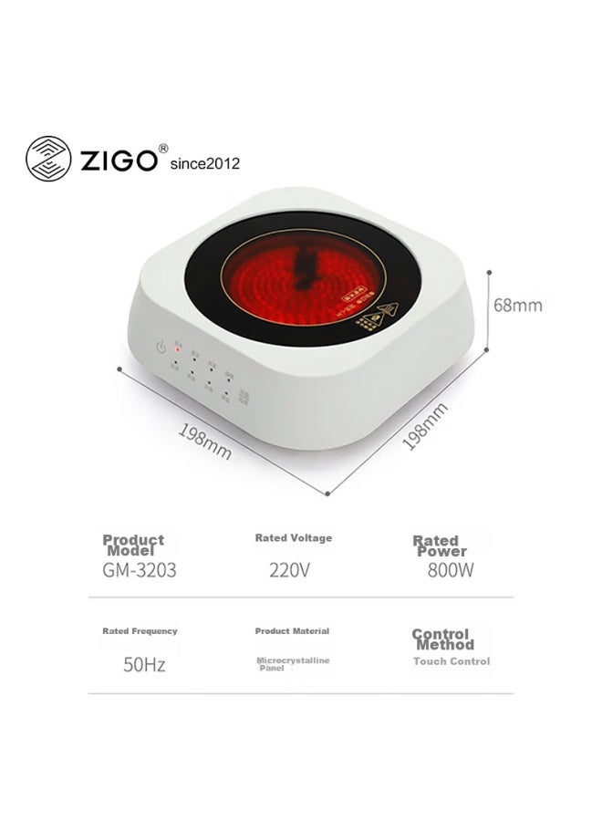 Zigo Moka Pot, Electric Ceramic Stove, 800w Power, Home Mini Tea Maker, Heating Stove, Home Use - Image 2