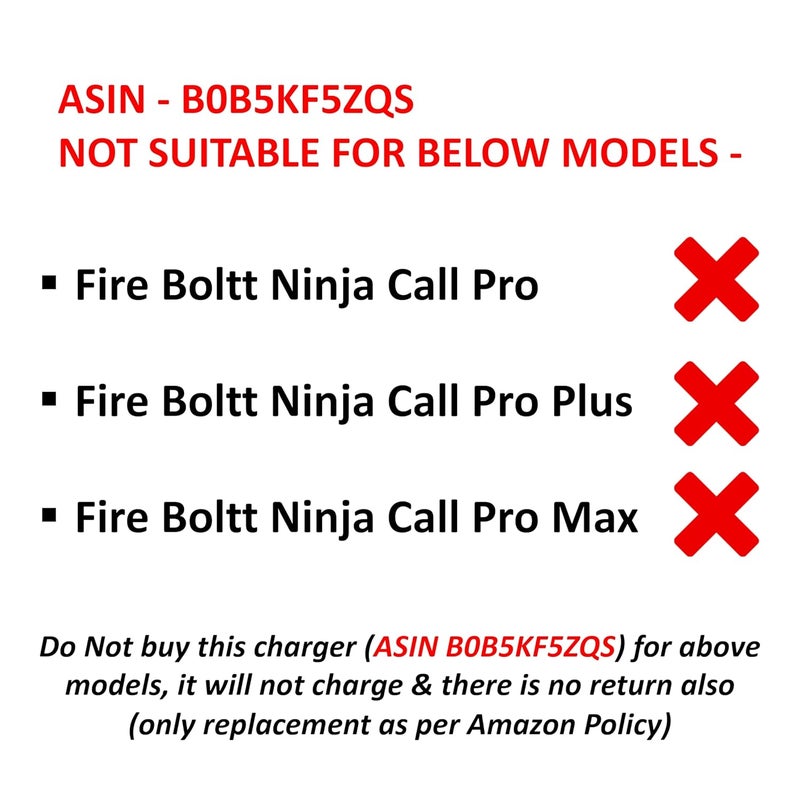 iTronix Charging Cable ONLY Compatible for Fire-Boltt Ninja 3 / Ninja 3 Plus/Ninja/Ninja Pro/Ninja Pro Max/Ninja Call 2 Smartwatches, NOT Suitable for Any Other Models - Image 3
