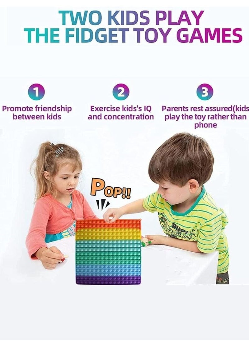 DARIYAH - لعبة Pop It Push Fidget كبيرة الحجم 400 Bubbles لعبة Pop It Fidget كبيرة الحجم - Image 1