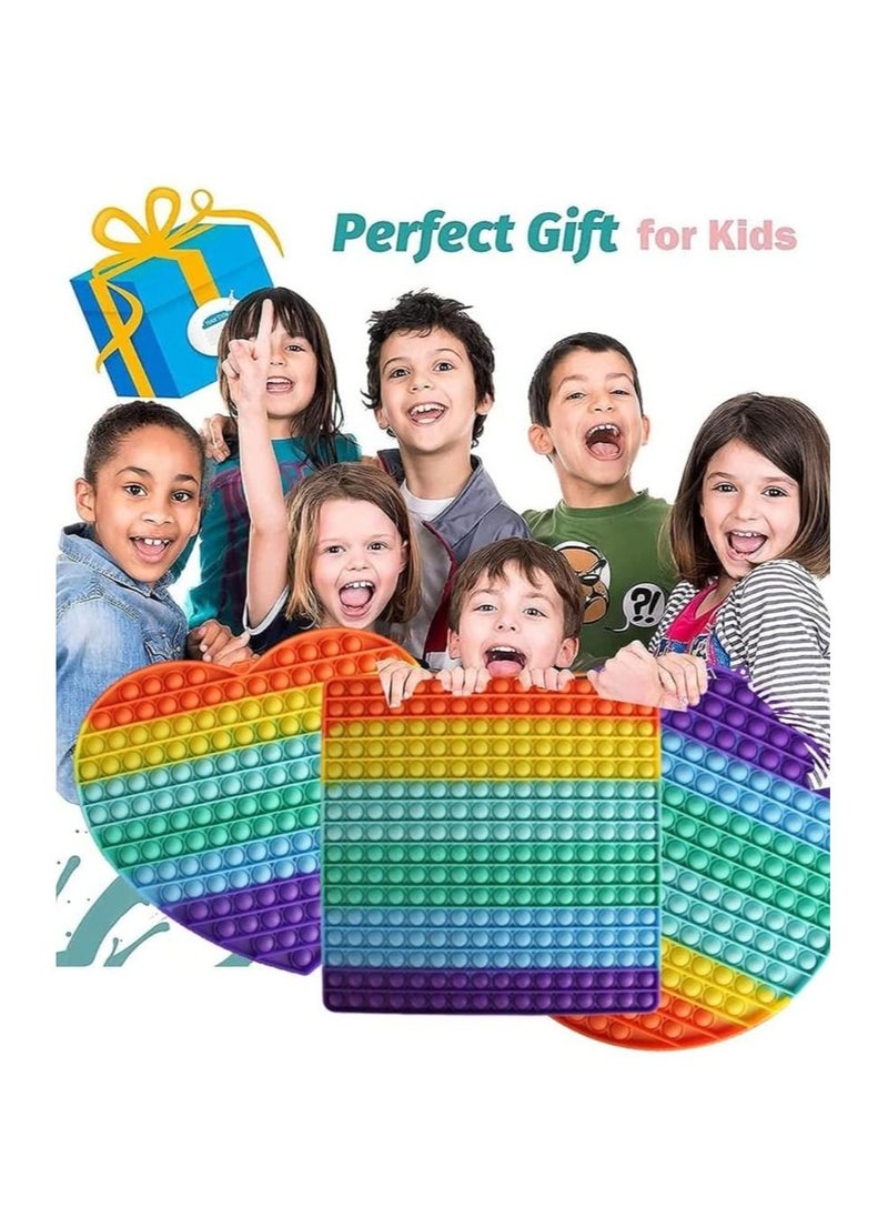 DARIYAH - لعبة Pop It Push Fidget كبيرة الحجم 400 Bubbles لعبة Pop It Fidget كبيرة الحجم - Image 1