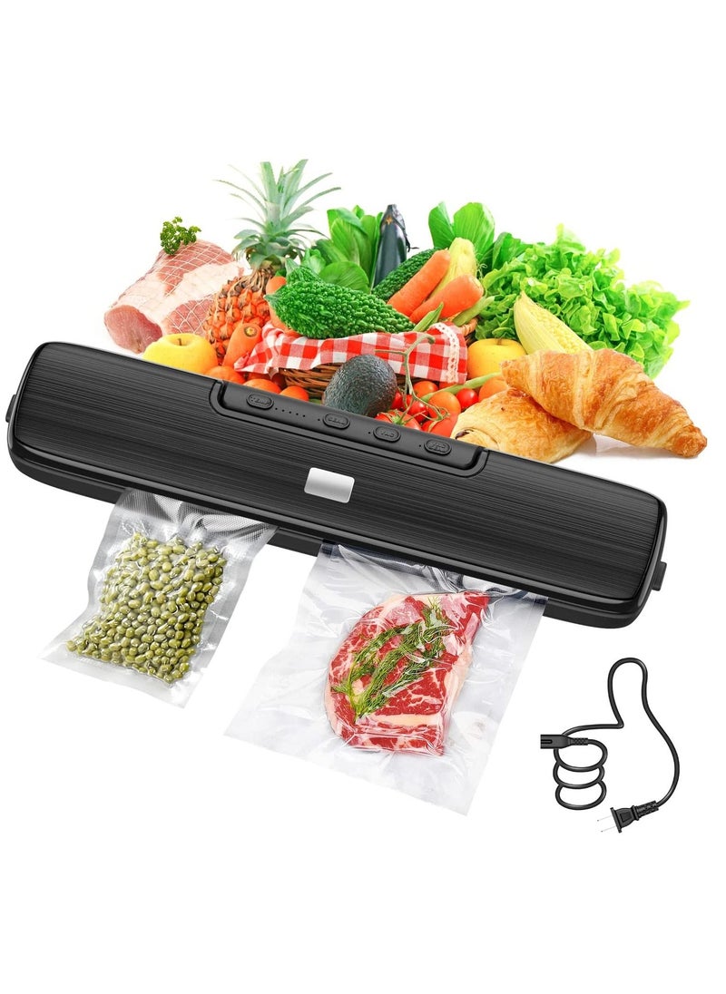 SYOSI - Vacuum Sealer Machine Food Vacuum Sealer for Food Saver Automatic Air Sealing System for Food Storage Dry and Moist Food Modes Compact Design 12.6 Inch with 15Pcs Seal Bags Starter Kit - Image 1