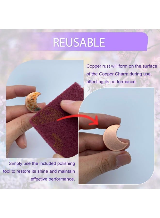 HaoTuJoho Alternative Flower Food for Fresh Cut Flowers, Copper Charm, Moon-Shaped 1 Pcs - Image 4