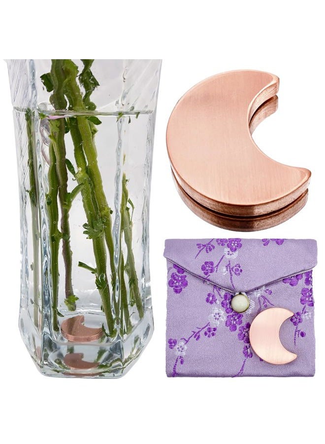 HaoTuJoho Alternative Flower Food for Fresh Cut Flowers, Copper Charm, Moon-Shaped 1 Pcs - Image 1