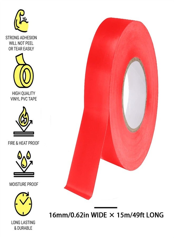 Electrical Tapes, 6 Rolls Insulating Tape Self-Adhesive Electrical Tape  Waterproof Tape for Indoor Outdoor, Wrapping Wiring Harness, Auto Electrical Protection, Multicolor - Image 2