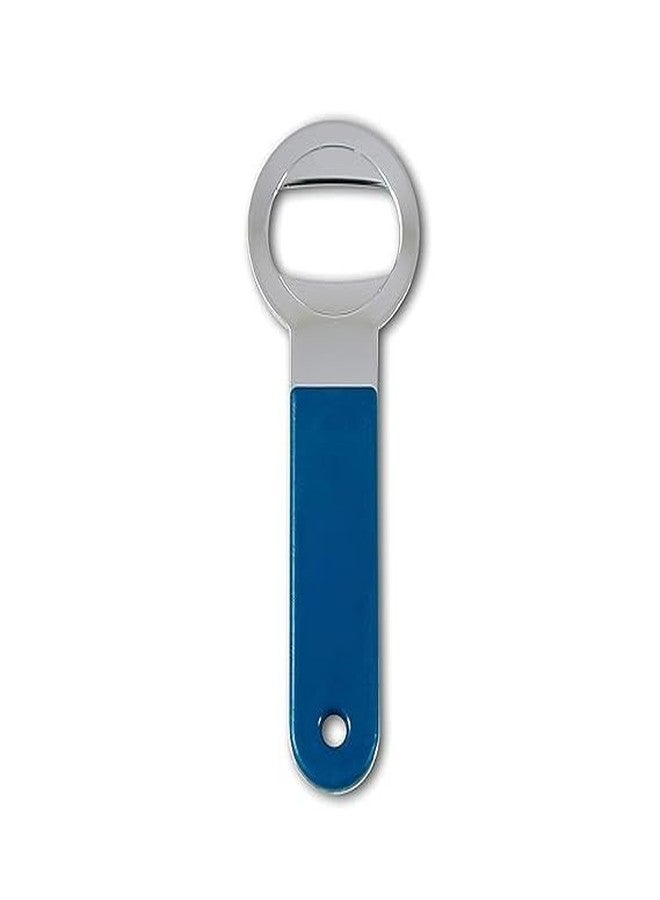 B W Bottle Opener with Blue Handle, Stainless Steel, Manual soda Bottle Opener, café Tool - Image 2