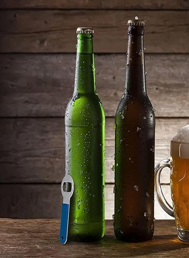 B W Bottle Opener with Blue Handle, Stainless Steel, Manual soda Bottle Opener, café Tool - Image 3