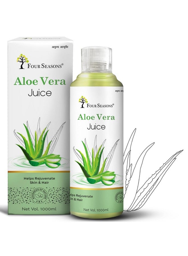 Four Seasons Aloevera Juice 1000ml | Rejuvenates Skin and Hair | Natural Juice for Better Digestion and Glowing Skin | No Added Sugar | 100% Ayurvedic Natural (1) - Image 1