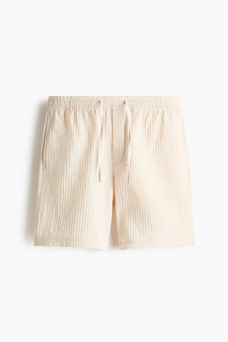 H&M  Relaxed Fit Textured shorts for Men | Best Price UAE