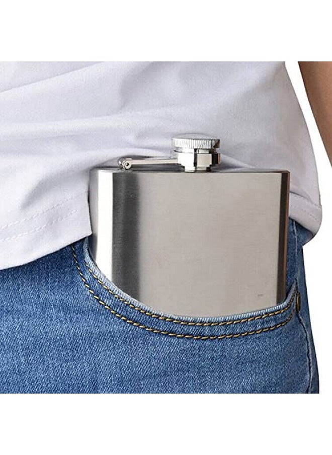 Flask Stainless Steel With Funnel,8 Oz, Set Of 8 - pzsku/Z1486826228BAB7734242Z/45/_/1733731407/65c0b916-1804-41f1-9816-8e72aa995833