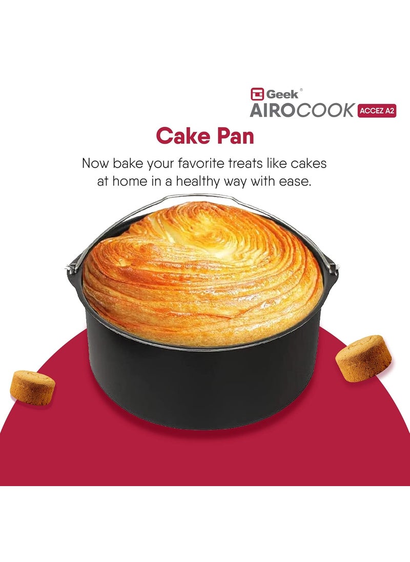 Geek Airocook Accez A2 Air Fryer Accessories Kit 12 Accessories for BakingSteamingBoilingPeelingWhisking Frosting compatible with Geek Airocook Air Fryer of 5L1423L25L30L Capacity