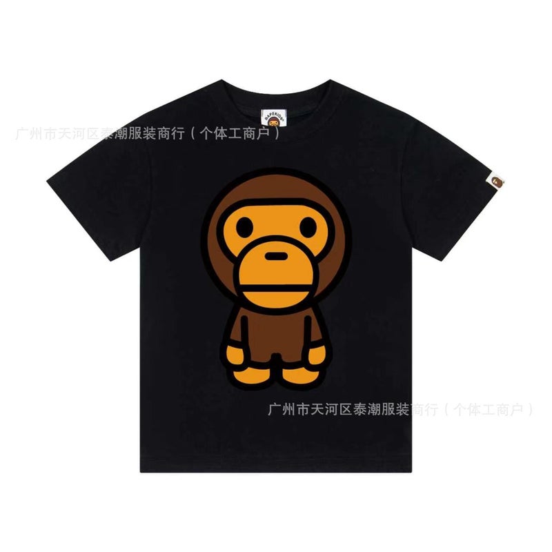 بايب تيشيرت صيفي مموه بقرد كبير للأولاد والبنات، كاجوال ومتعدد الاستخدامات - Image 5