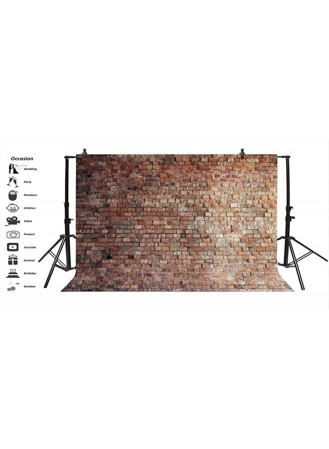 LFEEY 10x8ft Vintage Red Brick Wall Photo Backdrop Newborn Baby Girls Adults Portrait Photography Background Wallpaper Photo Studio Props - Image 3
