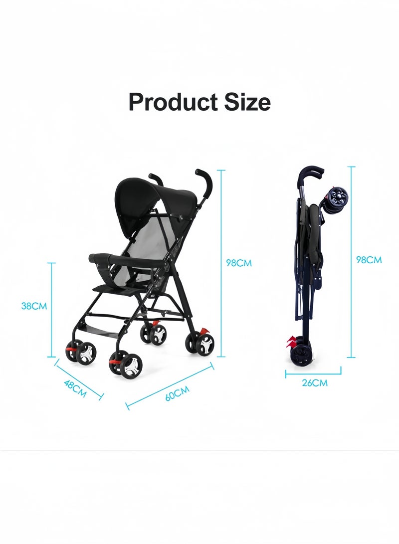 Lightweight Travel Stroller Foldable Pram Infant Stroller Cabin Pram Umbrella Stroller - Image 5
